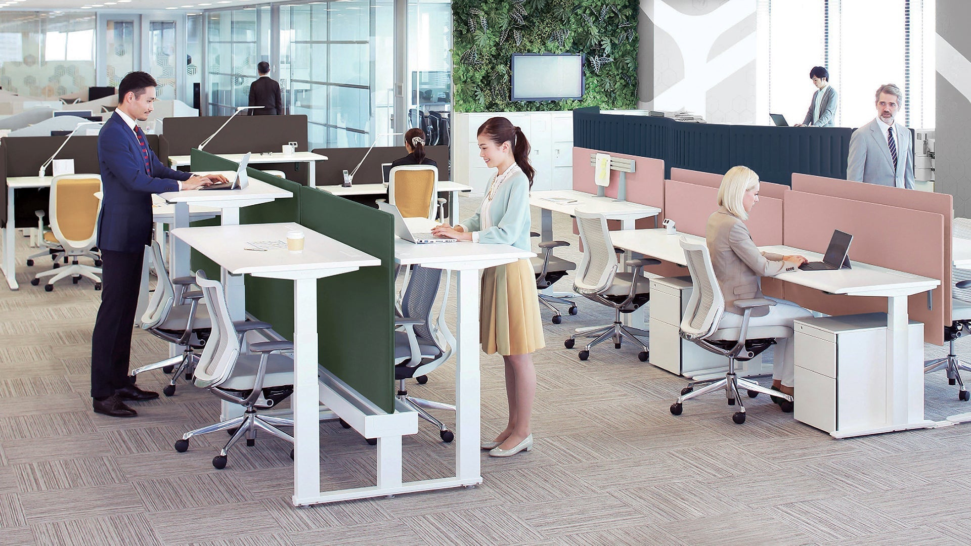 The benefits of adjustable height desks in offices.