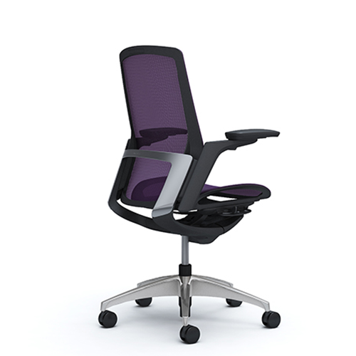 purple ergonomic chair