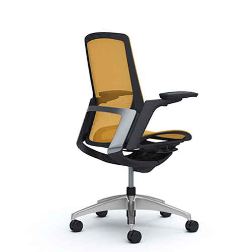 yellow ergonomic chair