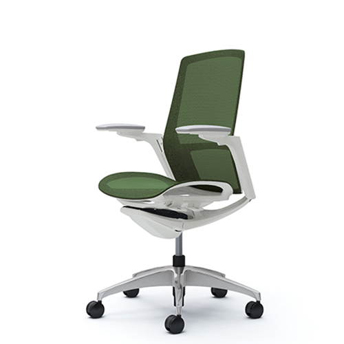 green stylist chair
