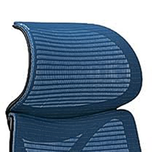 Medium blue headrest
