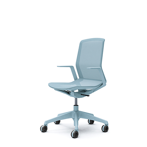 blue stylist chair