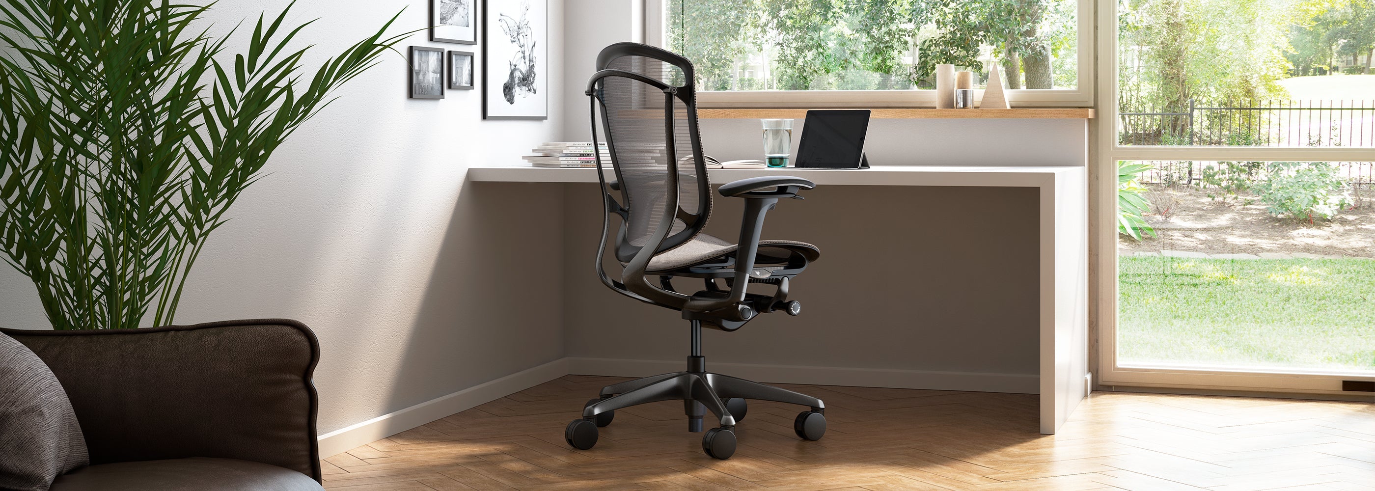 Office chair with lumbar support for spin