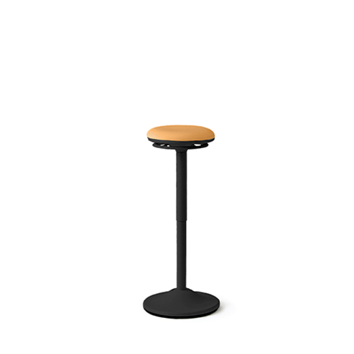 orange black high stool
