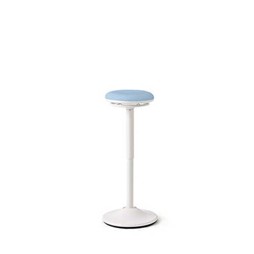 blue white high stool